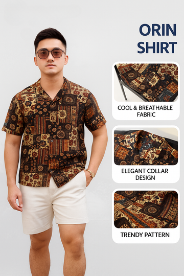 Orin Men's Shirt Soft, smooth, cool, wrinkle-resistant, absorbent linen
